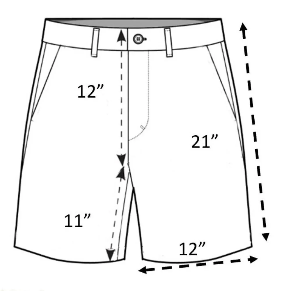 Urban Pipeline Mens Brown/Dk Blue Plaid Flat Front Casual Shorts - Size 34